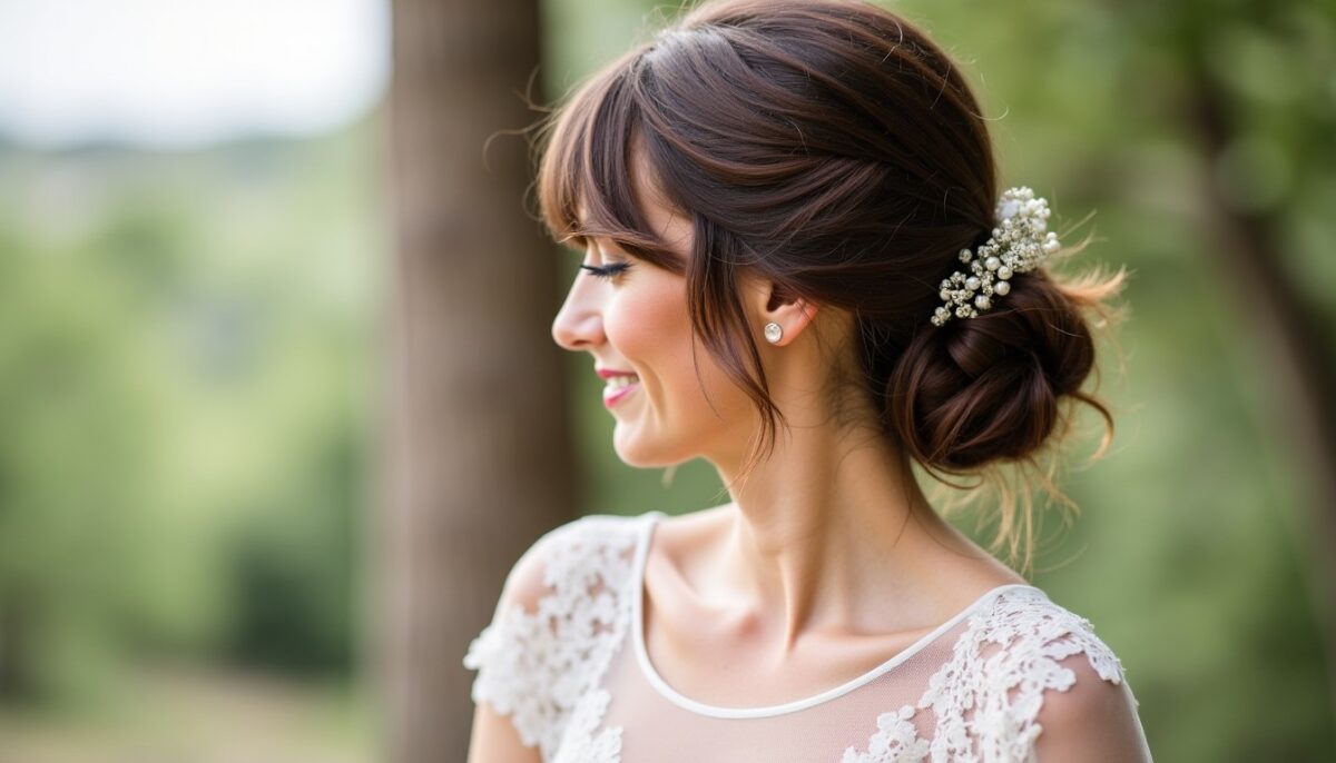 Mariage bohème : Sublimez votre jour J avec un chignon romantique et naturel